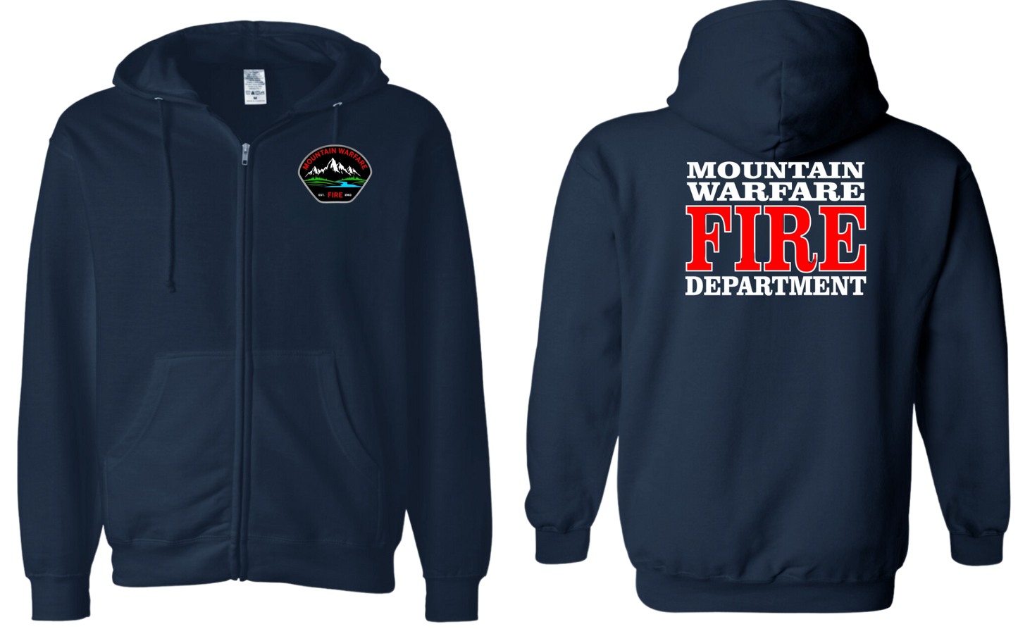 MWFD Zip Up Hooded Sweatshirt