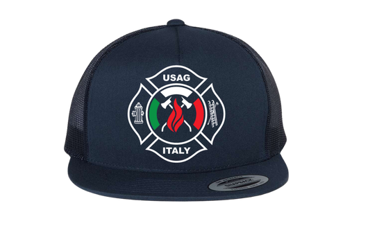 USAG Italy Flat Bill Snap Back Hat