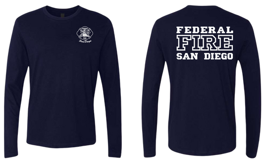 Federal Fire San Diego 100% Cotton High Quality Long Sleeve Shirt