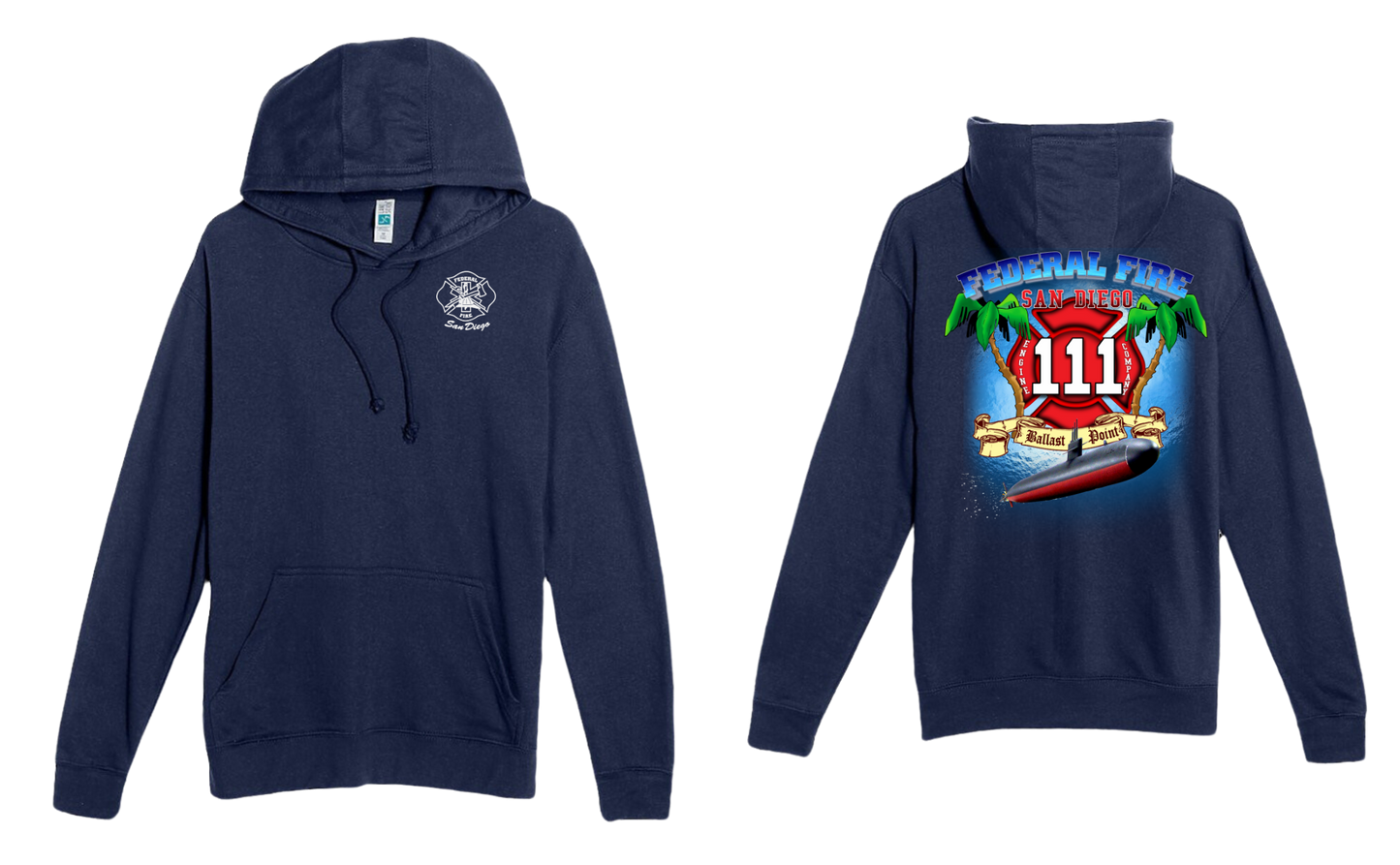 Station 111 Federal Fire San Diego Hooded Sweatshirt