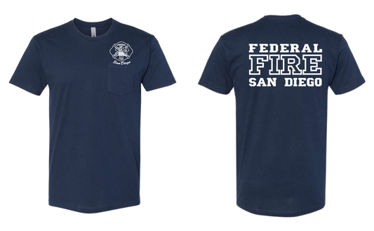 Federal Fire San Diego 100% Cotton High Quality Pocketed Short Sleeve Shirt